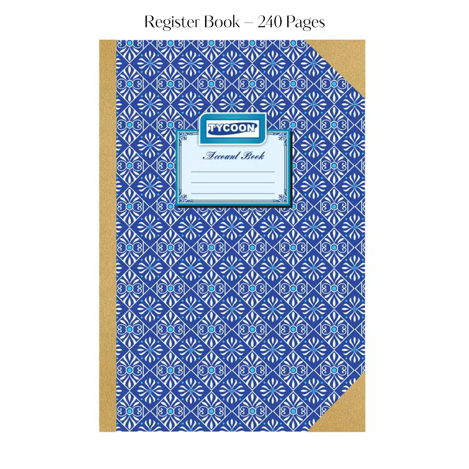 Register Book – 240 Pages, Ruled, Hardbound Cover